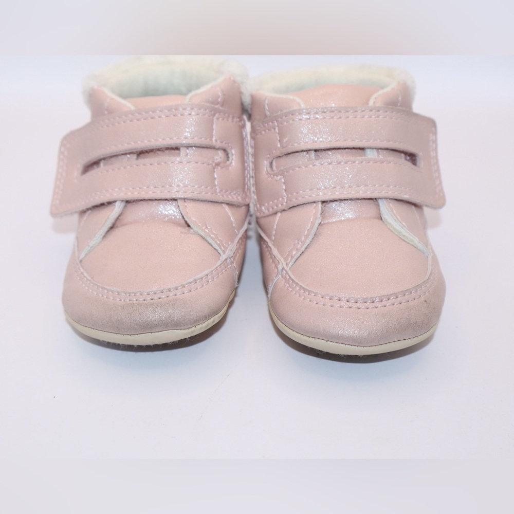 Carter's Shimmering Pink Baby Shoes with Velcro